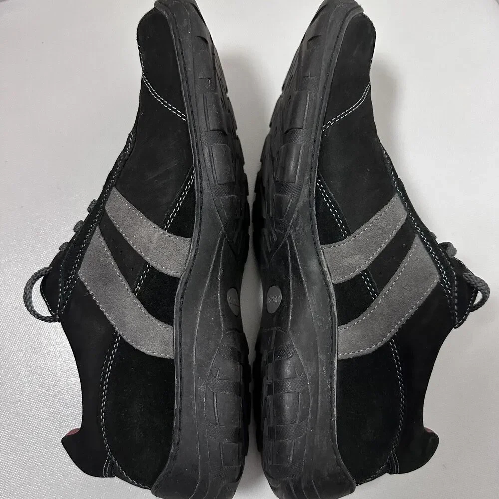 Skechers Oxfords Mens 12 Black Gray Suede Sneaker Casual Comfort Shoes 60435